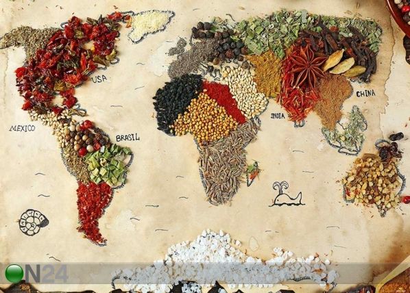 Fleece-kuvatapetti WORLD SPICE 360x270 cm