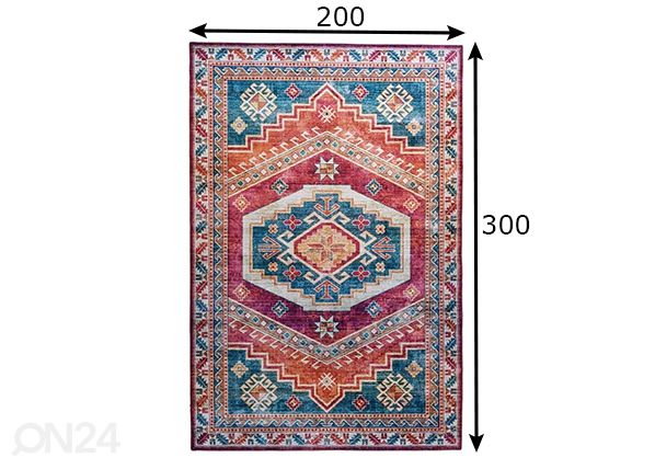Gino Falcone matto Adara 200x300 cm mitat