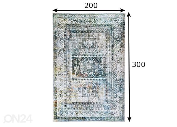 Gino Falcone matto Adara 200x300 cm mitat