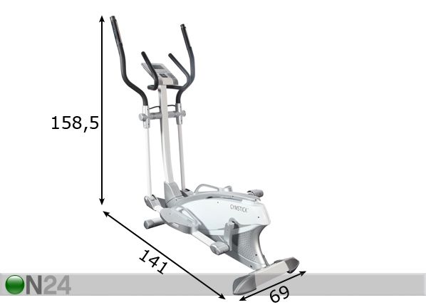 Gymstick 701 Crosstrainer mitat