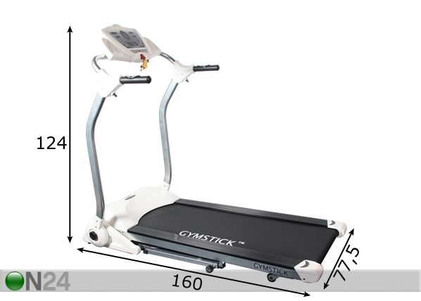 Gymstick Juoksumatto TREADMILL 2000 mitat