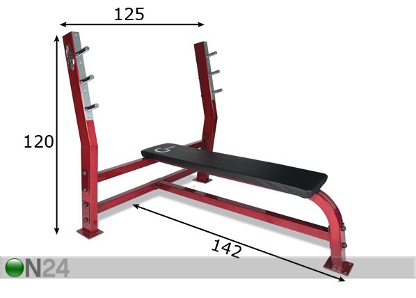 Gymstick Painonnostopenkki mitat