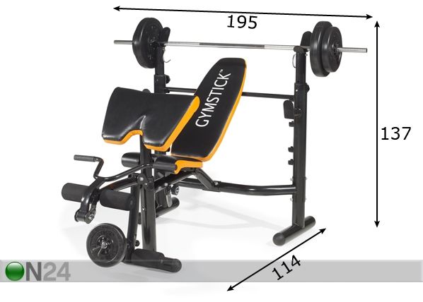Gymstick Weight Bench 400 mitat