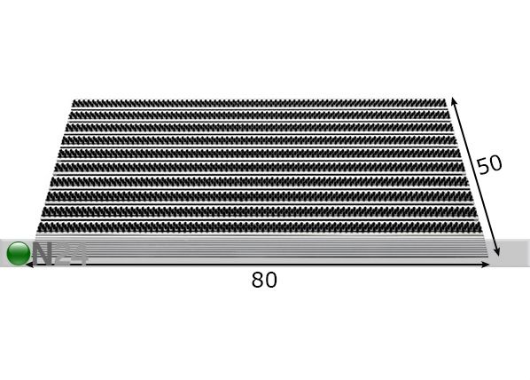 Harjasmatto Top Line 50x80 cm mitat