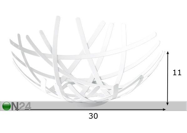 Hedelmävati ROUND mitat