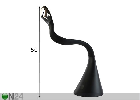Hipaisu pöytävalaisin SNAKE mitat