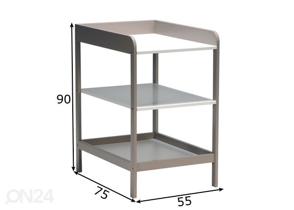 Hoitopöytä Ludo mitat