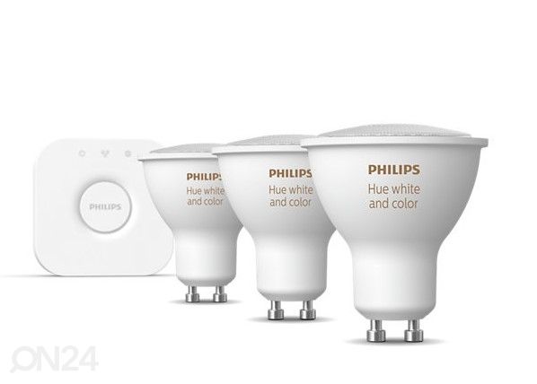 Hue White and colour ambience perussetti 3xGU10