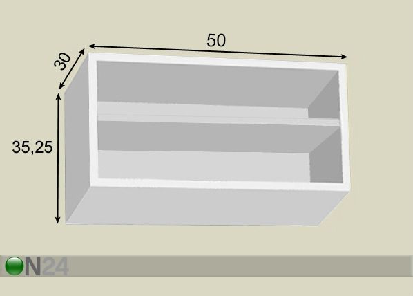 Hylly 50 cm mitat
