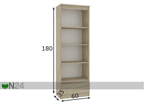 Hylly 60 cm mitat