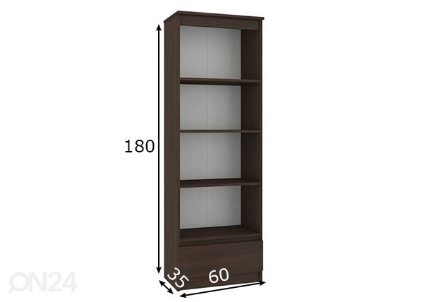 Hylly 60 cm mitat