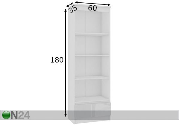 Hylly 60 cm mitat