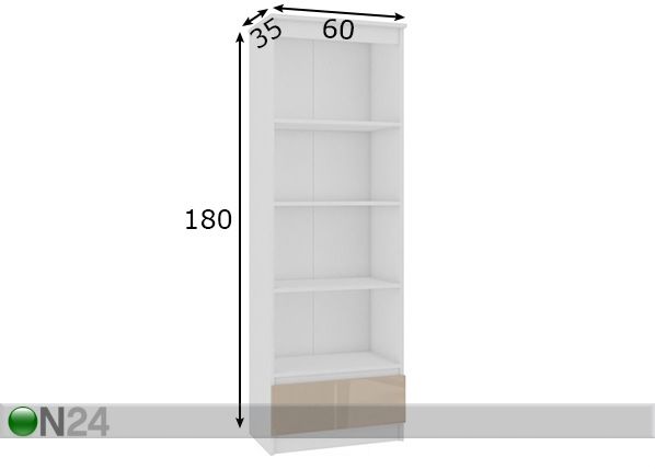 Hylly 60 cm mitat