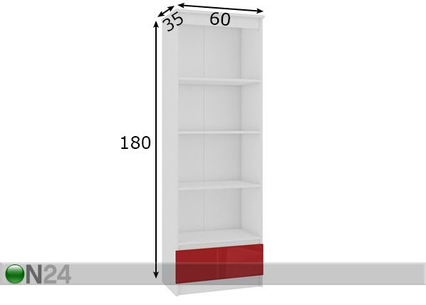 Hylly 60 cm mitat