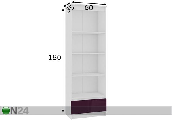 Hylly 60 cm mitat