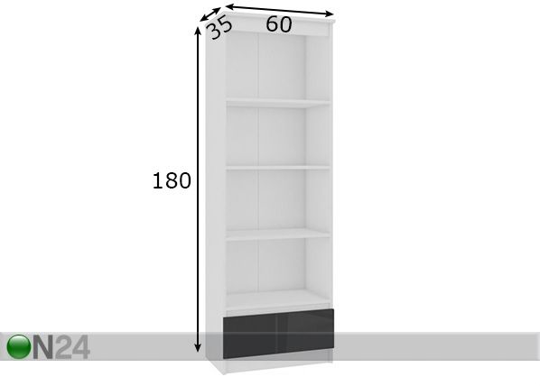 Hylly 60 cm mitat