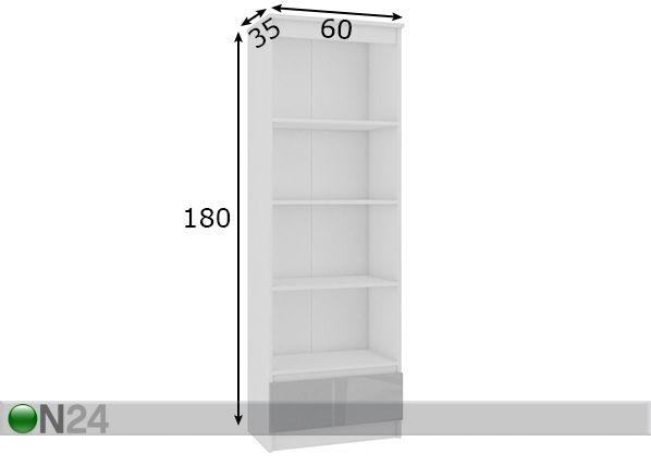 Hylly 60 cm mitat