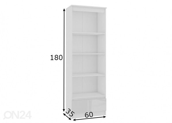 Hylly 60 cm mitat