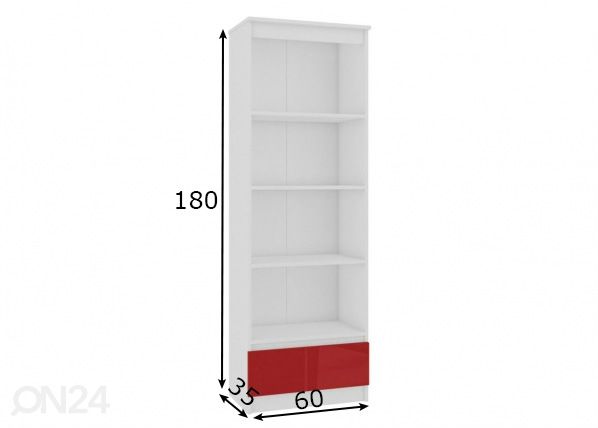 Hylly 60 cm mitat