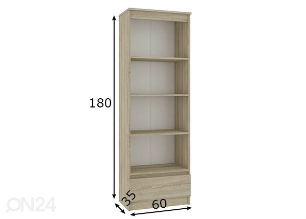Hylly 60 cm mitat