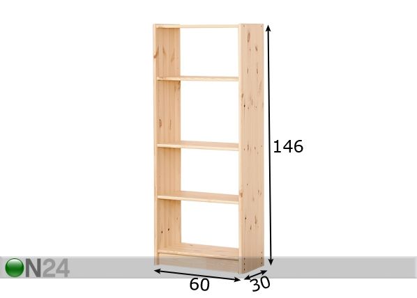 Hylly 60x146 cm mitat