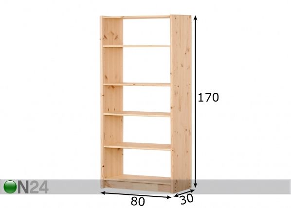 Hylly 80x170 cm mitat