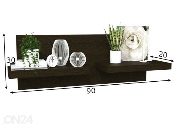 Hylly 90 cm mitat