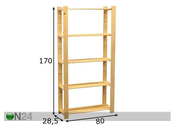 Hylly BASIC mitat