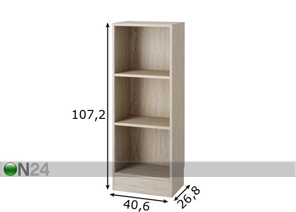 Hylly BASIC mitat