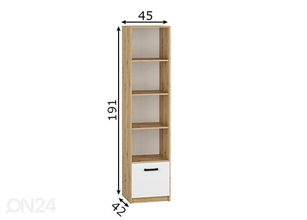 Hylly Firenze 45 cm mitat