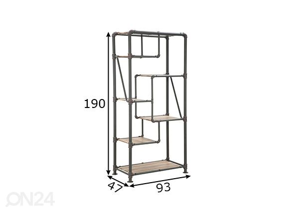 Hylly Industrial mitat