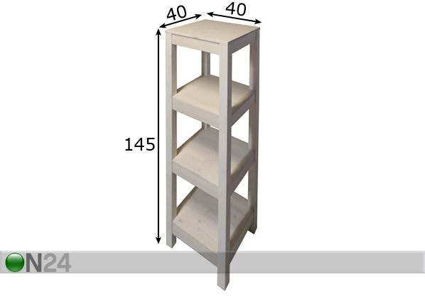 Hylly ROBI 4, mänty mitat