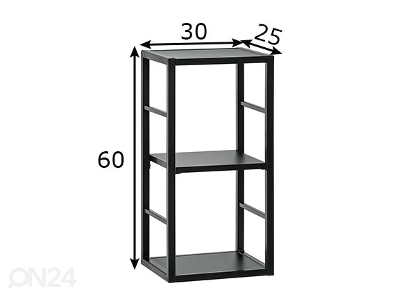 Hylly Switch 30 cm, musta mitat
