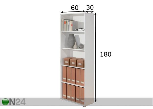 Hyllykkö Arco 4 mitat