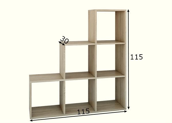 Hyllykkö Happy 115 cm mitat