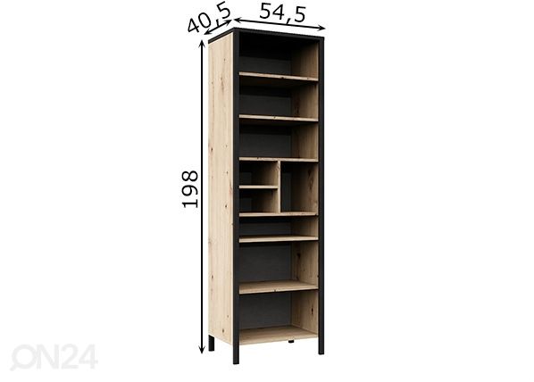 Hyllykkö In-Loft 3 mitat