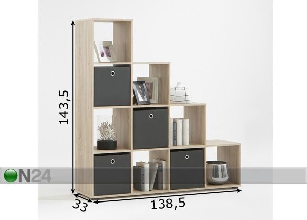 Hyllykkö MEGA 2 mitat