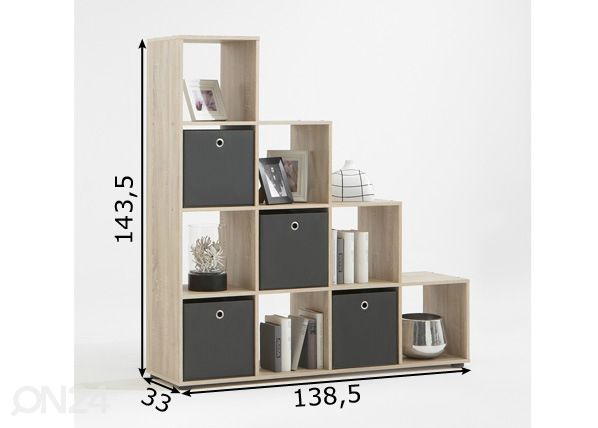 Hyllykkö MEGA 2 mitat