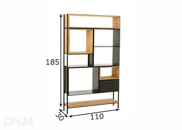 Hyllykkö Tina 110 cm mitat