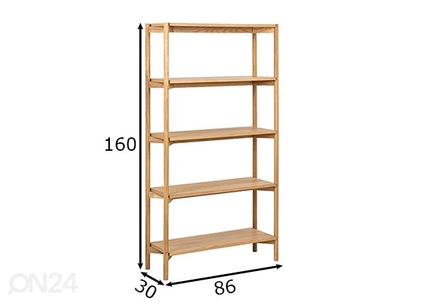 Hyllykkö Wood mitat