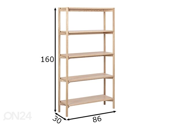 Hyllykkö Wood mitat