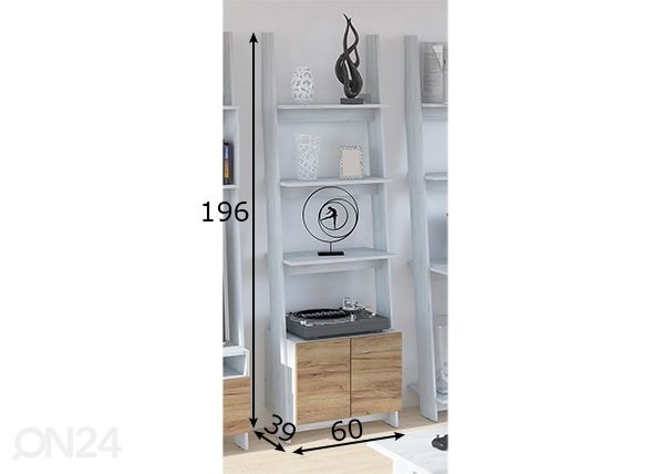 Hyllystö 60 cm mitat