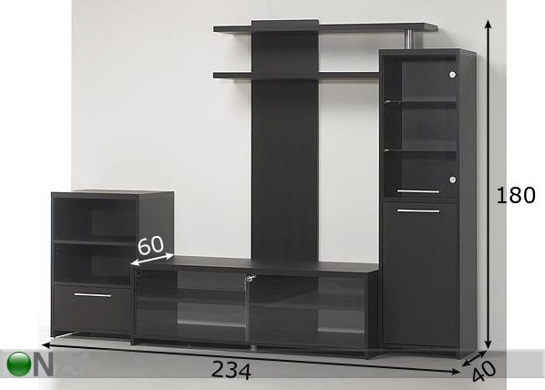 Hyllystö BUFFER mitat