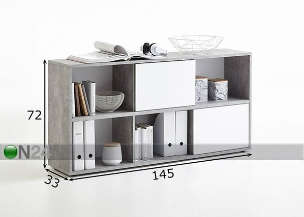 Hyllystö FUTURA 4 UP mitat