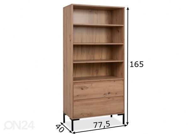 Hyllystö Korsika 77,5 cm mitat