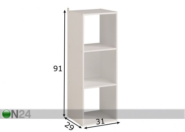 Hyllystö KUBIKUB mitat