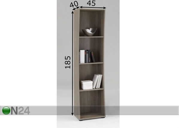 Hyllystö LIBRO 1 mitat