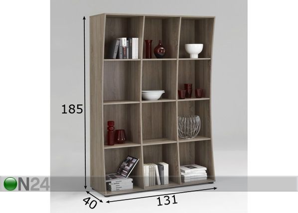 Hyllystö LIBRO 2 mitat