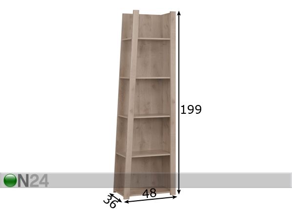 Hyllystö TIMBER mitat