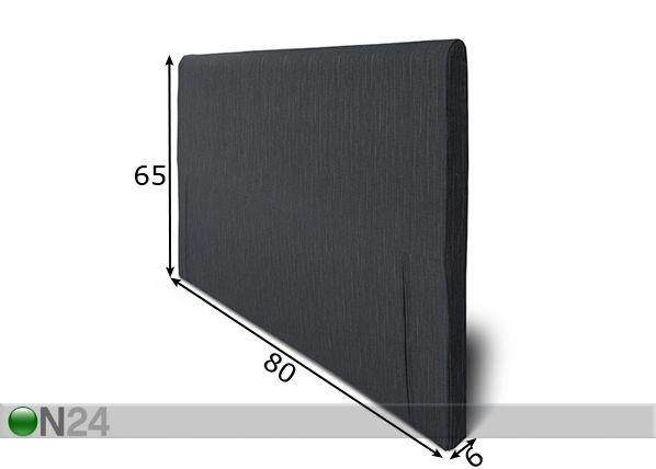Hypnos kangasverhoiltu sängynpääty mini Slim 80x65x6 cm mitat